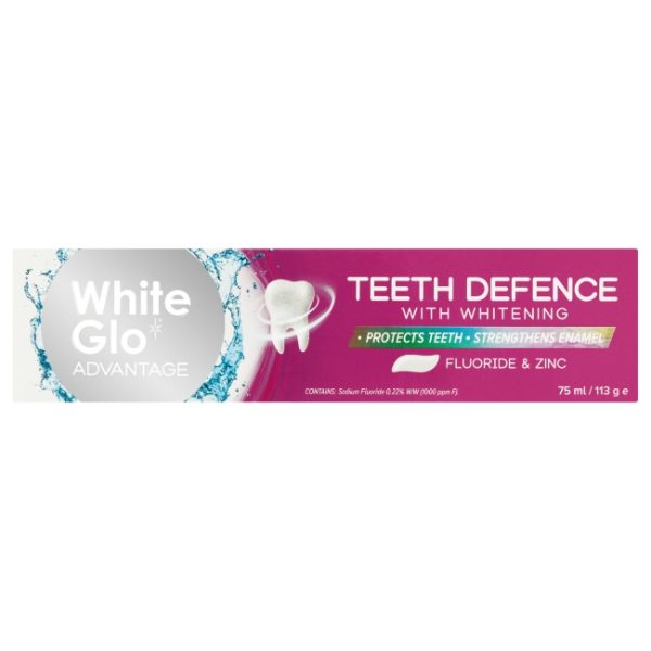 White Glo Toothpaste Teeth Defence 75ml