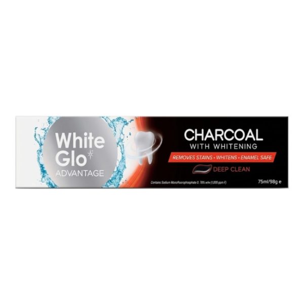 White Glo Toothpaste Charcoal 75ml