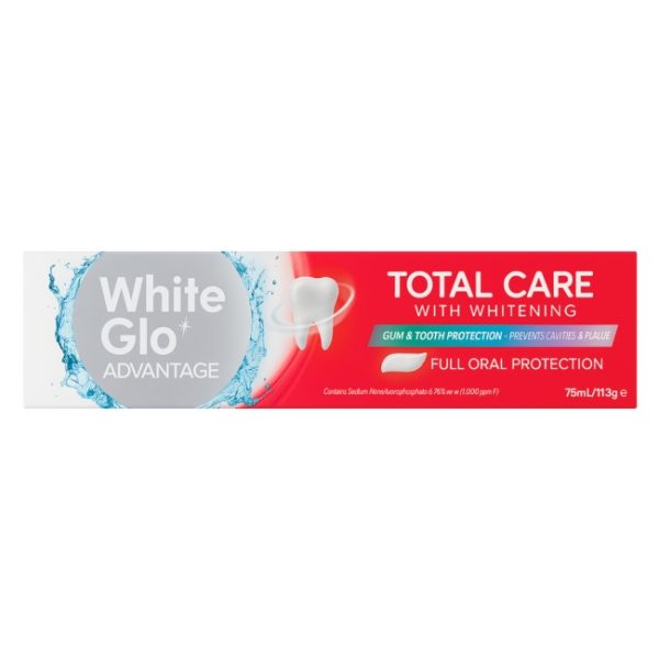 White Glo Toothpaste Total Care 75ml