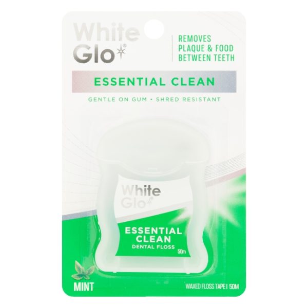 White Glo Dental Floss Mint 50m