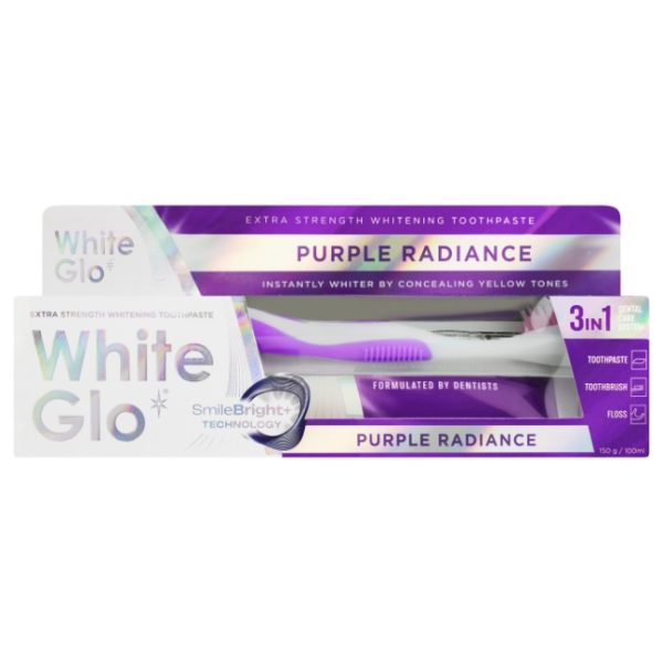 White Glo Toothpaste Purple 100ml