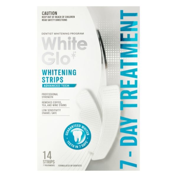 White Glo Teeth Whitening Strips Treatment Kit 7 Day