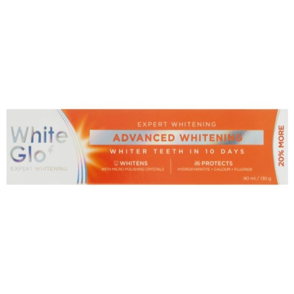 White Glo Toothpaste Advanced Whitening 90ml